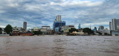 This afternoon started with a canal trip through Bangkok.  Feeding the fish was an experience.  Pretty interesting.  Lot