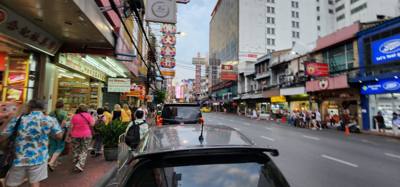 After the trip by boat in the canal was the trip by tuk tuk.  Cars and motorcycles get so close lol.  Keep your arms ins
