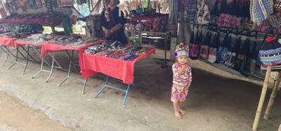 Got to experience the Padong people of Thailand this afternoon.  Also known as the Long Neck Karan people.  Our tour gui