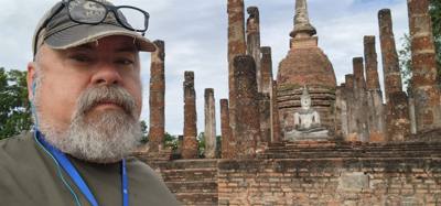 Spent the morning exploring the ruins of old Sukhothai. Several ancient temples. Udom brought us here in the morning b