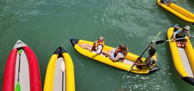 First stop on the island hopping tour of Phuket was a canoe tour of some caves.  Tried to catch pics of everyone.