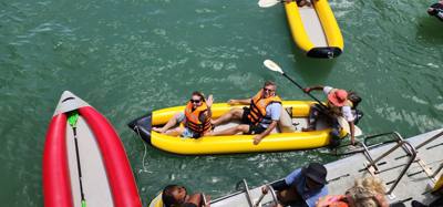 First stop on the island hopping tour of Phuket was a canoe tour of some caves.  Tried to catch pics of everyone.