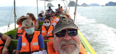 Second stop on the Phuket Island hopping tour was Koh Panyee village.  We got off of our larger boat for a smaller more 