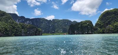 Second stop on the Phuket Island hopping tour was Koh Panyee village.  We got off of our larger boat for a smaller more 