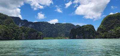 Second stop on the Phuket Island hopping tour was Koh Panyee village.  We got off of our larger boat for a smaller more 