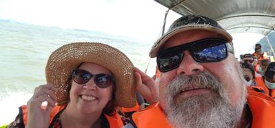 Second stop on the Phuket Island hopping tour was Koh Panyee village.  We got off of our larger boat for a smaller more 
