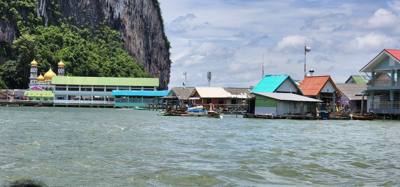 Second stop on the Phuket Island hopping tour was Koh Panyee village.  We got off of our larger boat for a smaller more 