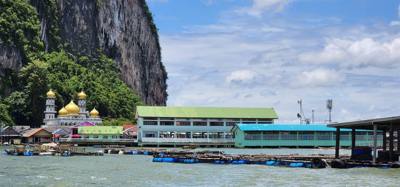 Second stop on the Phuket Island hopping tour was Koh Panyee village.  We got off of our larger boat for a smaller more 