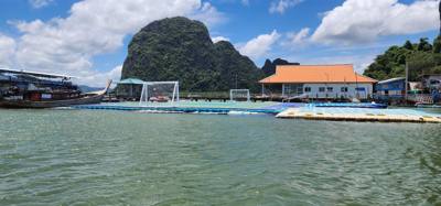 Second stop on the Phuket Island hopping tour was Koh Panyee village.  We got off of our larger boat for a smaller more 