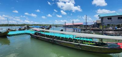 Second stop on the Phuket Island hopping tour was Koh Panyee village.  We got off of our larger boat for a smaller more 
