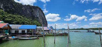 Second stop on the Phuket Island hopping tour was Koh Panyee village.  We got off of our larger boat for a smaller more 