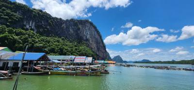 Second stop on the Phuket Island hopping tour was Koh Panyee village.  We got off of our larger boat for a smaller more 
