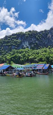 Second stop on the Phuket Island hopping tour was Koh Panyee village.  We got off of our larger boat for a smaller more 