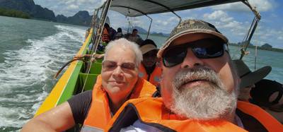 Second stop on the Phuket Island hopping tour was Koh Panyee village.  We got off of our larger boat for a smaller more 
