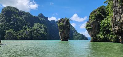This is what I've been waiting for.  I've wanted to shoot photos of this island and that rock pillar in the ocean for a 