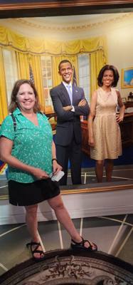 A trip through the wax museum was included with our entry fee for the aquarium.  Some were good.  Others not so much.  B