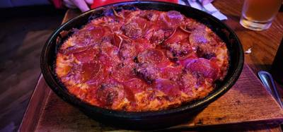 Hey Mindee, I think this is better than Lou Malnatis!  Not sure where Julie found this place but dang it was good.