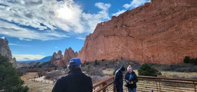 A quick stroll through Garden of the Gods to earn our Thanksgiving day meal?  Sounds like a plan!