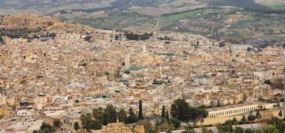 Views from the South Tower in Fes.  You can see all three parts off the city from here.