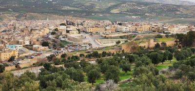 Views from the South Tower in Fes.  You can see all three parts off the city from here.