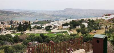 Views from the South Tower in Fes.  You can see all three parts off the city from here.
