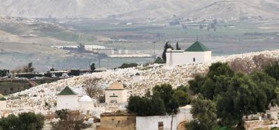 Views from the South Tower in Fes.  You can see all three parts off the city from here.