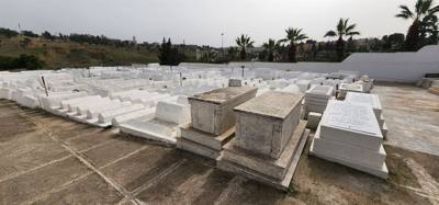 The Jewish cemetery was one of our stops today.  Difficult to move around in there.  Was surprised how packed in everyth