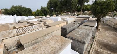 The Jewish cemetery was one of our stops today.  Difficult to move around in there.  Was surprised how packed in everyth