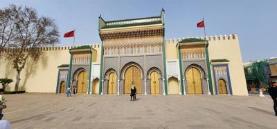 Quick stop at the Royal Palace in Fes.
