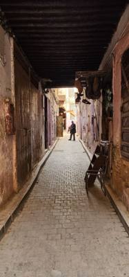 Shopping and lunch in the Fes Medina market.  Super crowded.  A few high pressure sales folks.  Lots to look at. Julie a