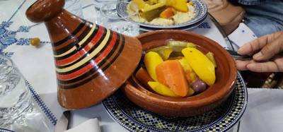 Shopping and lunch in the Fes Medina market.  Super crowded.  A few high pressure sales folks.  Lots to look at. Julie a