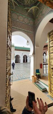 Architecture, paintings, woodwork and other interesting and beautiful things in the Fes Medina market.
