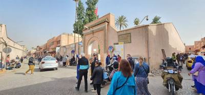 Shopping the Medina in Marrakech.  Sensory overload.  Apparently it's WAAAY more intense at night.