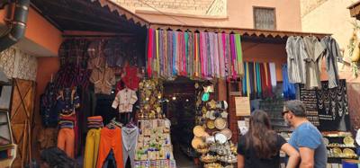 Shopping the Medina in Marrakech.  Sensory overload.  Apparently it's WAAAY more intense at night.