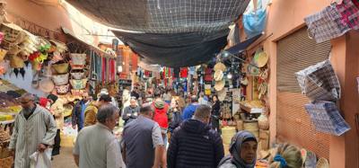 Shopping the Medina in Marrakech.  Sensory overload.  Apparently it's WAAAY more intense at night.