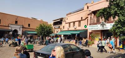 Shopping the Medina in Marrakech.  Sensory overload.  Apparently it's WAAAY more intense at night.