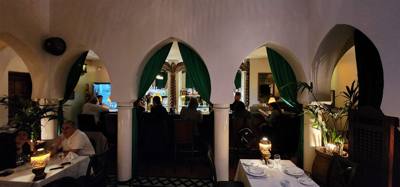 Seen the movie Casablanca?  Remember Rick's Cafe Americain?  Beautiful place.  Great meal.  Didn't get to experience the