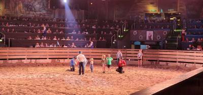 Ended the last night in the Ozarks/Branson at Dolly's Stampede.  Front row seats right by the action too.  Don't be jell