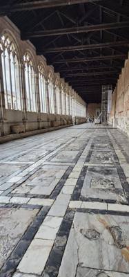Wow!  Pisa!  You get off the train and walk a path through shops, cafes, larger restaurants, town squares and then cross
