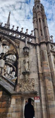 I can't accurately explain the awe when you walk out of the subway at Duomo di Milano.  It's ornate and massive and when