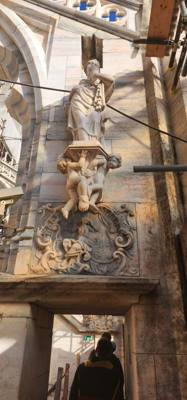 I can't accurately explain the awe when you walk out of the subway at Duomo di Milano.  It's ornate and massive and when
