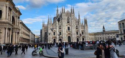 I can't accurately explain the awe when you walk out of the subway at Duomo di Milano.  It's ornate and massive and when