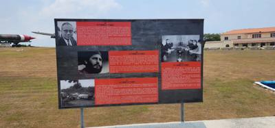 This was a surprise on our driving tour today.  A Cuban Missile Crisis display.  This is their account if what occured. 