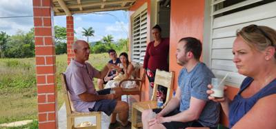 Day trip to Vinales. Got to hang out with some very cool and hard working farmers. Myself and another gal got dehydrat