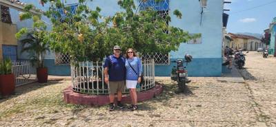 Left early morning to make it to Trinidad.  Stopped at a roadside bar for some much needed guava juice.  Continued in to