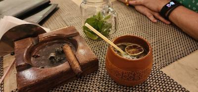 Last night in Havana.  Canchanchara, mojito and a smooth Cuban stogie to seal the deal.  What a fantastic trip Julie pla