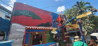 Next on the art day visits was an area with afro-cuban art.  Much inspired by the Cuban version of Santeria.  Very inter