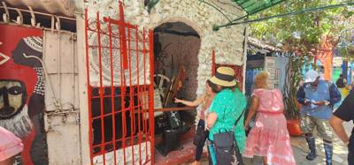 Next on the art day visits was an area with afro-cuban art.  Much inspired by the Cuban version of Santeria.  Very inter