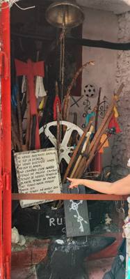 Next on the art day visits was an area with afro-cuban art.  Much inspired by the Cuban version of Santeria.  Very inter
