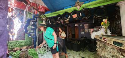 Next on the art day visits was an area with afro-cuban art.  Much inspired by the Cuban version of Santeria.  Very inter
